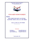 Sáng kiến kinh nghiệm THPT: Một số biện pháp kiến tạo lớp học hạnh phúc thông qua công tác chủ nhiệm lớp