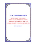 Sáng kiến kinh nghiệm THPT: Rèn luyện kỹ năng bản đồ thông qua các hoạt động ngoại khóa nhằm phát huy năng lực sáng tạo cho học sinh lớp 10 Trường THPT Tân Kỳ 3