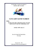 Sáng kiến kinh nghiệm THPT: Hướng dẫn khai thác số liệu thống kê ở sách giáo khoa Địa lí 10