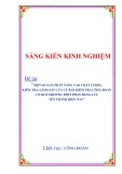 Sáng kiến kinh nghiệm THPT: Một số giải pháp nâng cao chất lượng công tác kiểm tra giám sát của Ủy ban kiểm tra Công Đoàn cơ sở Trường THPT Phan Đăng Lưu