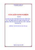 Sáng kiến kinh nghiệm THPT: Vận dụng dạy học theo định hướng phát triển năng lực - chú trọng năng lực tự học và năng lực số - cho học sinh lớp 10 qua dạy học Bài 11, tiết 1: Liên kết cộng hóa trị