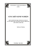 Sáng kiến kinh nghiệm THPT: Hướng dẫn học sinh giải các bài tập gắn với chủ đề thực tiễn trong chương trình toán lớp 10 THPT