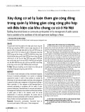 Xây dựng cơ sở lý luận tham gia cộng đồng trong quản lý không gian công cộng phù hợp với điều kiện của khu chung cư cũ ở Hà Nội