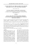 Cấu trúc tinh thể và đặc tính quang điện của hạt tinh thể perovskite lai vô cơ - hữu cơ kích thước micromet