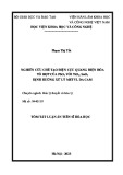 Tóm tắt Luận án Tiến sĩ Hóa học: Nghiên cứu chế tạo điện cực quang điện hóa tổ hợp của PbO2 với TiO2, SnO2 định hướng xử lý metyl da cam