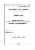 Tóm tắt Luận án Tiến sĩ Hóa phân tích: Nghiên cứu phân tích các chất chống cháy cơ brom và cơ phốt pho trong bụi và không khí trong nhà