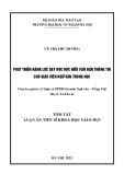 Tóm tắt Luận án Tiến sĩ Khoa học giáo dục: Phát triển năng lực dạy học đọc hiểu văn bản thông tin cho giáo viên Ngữ văn trung học