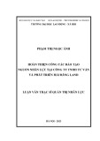 Luận văn Thạc sĩ Quản trị nhân lực: Hoàn thiện công tác đào tạo nguồn nhân lực tại Công ty TNHH Tư vấn và Phát triển Hải Đăng Land
