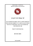 Luận văn Thạc sĩ Tài chính ngân hàng: Quản trị rủi ro trong cho vay đối với khách hàng doanh nghiệp vừa và nhỏ tại Ngân hàng TMCP Xuất nhập khẩu Việt Nam (Eximbank) – Chi nhánh Hà Nội