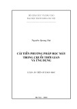 Luận án Tiến sĩ Toán học: Cải tiến phương pháp học máy trong chuỗi thời gian và ứng dụng