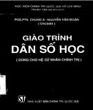 Giáo trình Dân số học (Dùng cho hệ cử nhân chính trị - Tái bản): Phần 2