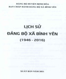 Ebook Lịch sử Đảng bộ xã Bình Yên (1946-2016): Phần 1