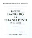 Ebook Lịch sử Đảng bộ xã Thanh Định (1946-2000): Phần 1