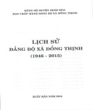 Ebook Lịch sử Đảng bộ xã Đồng Thịnh (1946-2015): Phần 1