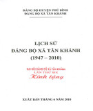 Ebook Lịch sử Đảng bộ xã Tân Khánh (1947-2010): Phần 2