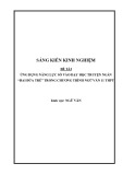 Sáng kiến kinh nghiệm THPT: Ứng dụng năng lực số vào dạy học truyện ngắn Hai đứa trẻ trong chương trình Ngữ Văn 11 THPT