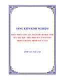 Sáng kiến kinh nghiệm THPT: Phát triển năng lực thẩm mĩ cho học sinh qua dạy đọc hiểu một số văn bản thơ trong chương trình Ngữ văn 12