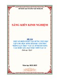 Sáng kiến kinh nghiệm THPT: Một số biện pháp tạo hứng thú cho học sinh khi học chương Động lực học – Vật lí 10 nhằm nâng cao hiệu quả dạy học môn Vật lí