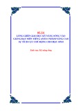 Sáng kiến kinh nghiệm THPT: Lồng ghép giáo dục kỹ năng sống vào giảng dạy môn Tiếng Anh 11 nhằm nâng cao sự tích cực chủ động cho học sinh