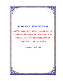 Sáng kiến kinh nghiệm THPT: Những giải pháp nâng cao năng lực tự đánh giá, nhận xét cho học sinh trong các tiết trả bài làm văn ở trường THPT Tân Kỳ 3