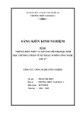 Sáng kiến kinh nghiệm THPT: Những kiến thức và kĩ năng hỗ trợ các em học sinh chương 1 phần 1 vẽ kĩ thuật ở Công nghệ 11