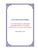 Sáng kiến kinh nghiệm THPT: Tự làm một số dụng cụ thí nghiệm phần điện trường và từ trường góp phần nâng cao chất lượng dạy học