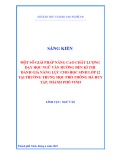 Sáng kiến kinh nghiệm THPT: Một số giải pháp nâng cao chất lượng dạy học môn Ngữ văn hướng đến kì thi đánh giá năng lực cho học sinh khối 12 tại trường trung học phổ thông Hà Huy Tập, thành phố Vinh