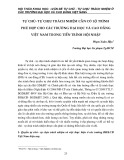 Tự chủ - tự chịu trách nhiệm cần có lộ trình phù hợp cho các trường đại học và cao đẳng Việt Nam trong tiến trình hội nhập