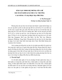 Đào tạo theo hệ thống tín chỉ bài toán khó giải cho các trường cao đẳng và đại học địa phương