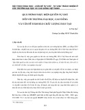 Quá trình thực hiện quyền tự chủ đối với trường đại học, cao đẳng và vấn đề đảm bảo chất lượng đào tạo