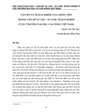 Vai trò và trách nhiệm của giảng viên trong vấn đề tự chủ - tự chịu trách nhiệm ở các trường đại học, cao đẳng Việt Nam