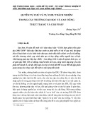 Quyền tự chủ và tự chịu trách nhiệm trong các trường đại học và cao đẳng thực trạng và giải pháp