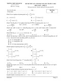 Đề thi thử môn Toán  lớp 11 năm 2022-2023 (Lần 1) - Trường THPT Kim Sơn B
