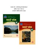 Giáo án môn Ngữ văn lớp 11 (Sách Chân trời sáng tạo)