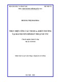 Tóm tắt Luận văn Thạc sĩ Quản lý công: Thực hiện công tác thi đua, khen thưởng tại Đài Truyền hình Kỹ thuật số VTC