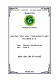 Tóm tắt Luận án Tiến sĩ Di truyền và chọn giống vật nuôi: Chọn tạo 2 dòng ngan từ nguồn nguyên liệu ngan Pháp R71SL