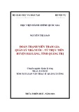 Tóm tắt Luận văn Thạc sĩ Quản lý công: Đoàn Thanh niên tham gia quản lý nhà nước - từ thực tiễn huyện Hải Lăng, tỉnh Quảng Trị