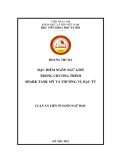 Luận án Tiến sĩ Ngôn ngữ học: Đặc điểm ngôn ngữ giới trong chương trình Shark Tank Mỹ và Thương vụ bạc tỷ