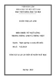 Tóm tắt Luận án Tiến sĩ Ngôn ngữ học: Đối chiếu từ ngữ lóng trong tiếng Anh và tiếng Việt