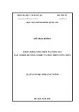 Luận văn Thạc sĩ Quản lý công: Chất lượng công chức tại Tổng cục Lâm nghiệp, Bộ Nông nghiệp và phát triển nông thôn