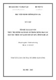 Tóm tắt Luận văn Thạc sĩ Chính sách công: Thực thi chính sách dân số trong đồng bào các dân tộc thiểu số tại huyện Kỳ Sơn, tỉnh Nghệ An