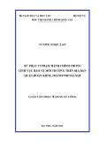 Luận văn Thạc sĩ Quản lý công: Xử phạt vi phạm hành chính trong lĩnh vực bảo vệ môi trường trên địa quận Hoàn Kiếm, thành phố Hà Nội