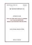 Luận văn Thạc sĩ Quản lý công: Năng lực công chức quản lý cấp phòng các cơ quan chuyên môn thuộc Ủy ban nhân dân tỉnh Đắk Nông