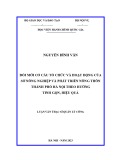 Luận văn Thạc sĩ Quản lý công: Đổi mới cơ cấu tổ chức và hoạt động của Sở Nông nghiệp và Phát triển nông thôn thành phố Hà Nội theo hướng tinh gọn, hiệu quả