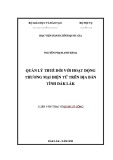 Luận văn Thạc sĩ Quản lý công: Quản lý thuế đối với hoạt động thương mại điện tử trên địa bàn tỉnh Đắk Lắk