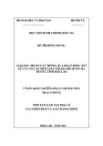 Tóm tắt Luận văn Thạc sĩ Luật Hiến pháp và Luật hành chính: Giáo dục pháp luật thông qua hoạt động xét xử của toà án nhân dân thành phố Buôn Ma Thuột, tỉnh Đắk Lắk