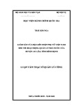 Luận văn Thạc sĩ Quản lý công: Giám sát của Hội Liên hiệp Phụ nữ Việt Nam đối với hoạt động quản lý nhà nước của huyện An Lão, tỉnh Bình Định