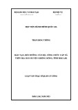 Luận văn Thạc sĩ Quản lý công: Đào tạo, bồi dưỡng cán bộ, công chức cấp xã trên địa bàn huyện Krông Bông, tỉnh Đắk Lắk