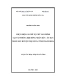 Luận văn Thạc sĩ Quản lý công: Thực hiện cơ chế tự chủ tài chính tại Văn phòng Hội đồng nhân dân - Ủy ban nhân dân huyện Thọ Xuân, tỉnh Thanh Hóa