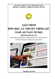 Giáo trình Lý thuyết thống kê (Nghề: Kế toán tin học - Trình độ: Trung cấp) - Trường Cao đẳng Cơ điện Xây dựng Việt Xô